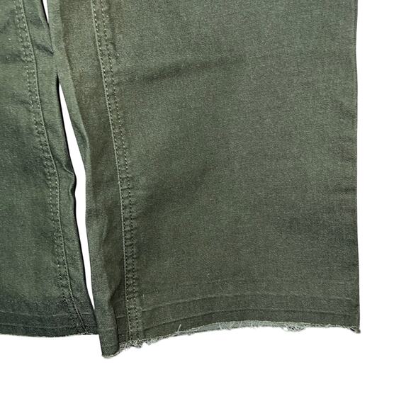 Copper Key Dark Green Wide Leg Pants w/ Frayed Hems, Size 9, NWT! - Picture 3 of 5